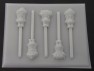 307sp Raspberry Turnover and Friends Chocolate or Hard Candy Lollipop Mold 